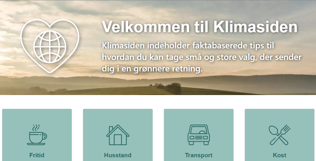 Klimasiden.dk screenshot
